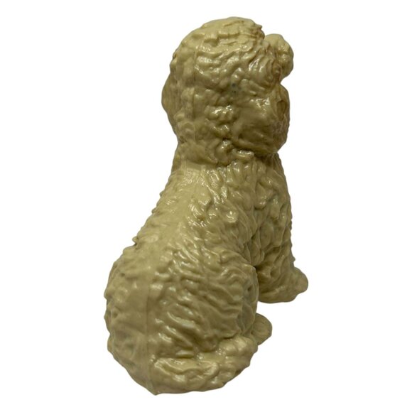 Vintage Miniature Plastic Golden Poodle Dog Toy Figurine 1 7/8 Inch Made In Hong - Picture 5 of 10